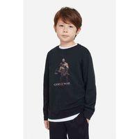 God Of War Screen Baskılı Unisex Çocuk Siyah Sweatshirt