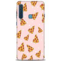Samsung Galaxy A9 2018 Kılıf HD Baskılı Kılıf - Pizza Dilimleri + Tam Ekran Koruyucu