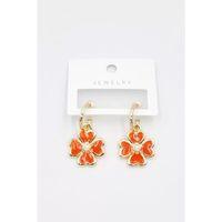 Çiçek Küpe - Turuncu