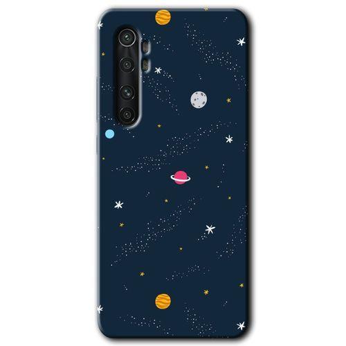 Potkal Hediye Fabrikası Xiaomi Mi Note 10 Lite Kılıf HD Desen Baskılı Arka Kapak - Çizim Gezegen