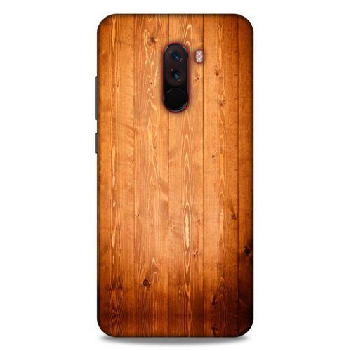 Lopard Xiaomi Pocophone F1 Uyumlu Kılıf Wood'X (8) Baskılı Kılıf Desenli