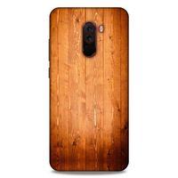 Lopard Xiaomi Pocophone F1 Uyumlu Kılıf Wood'X (8) Baskılı Kılıf Desenli