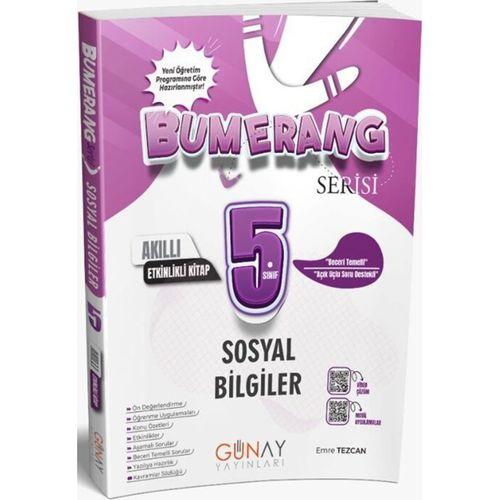 5. Sınıf Sosyal Bilgiler Bumerang Etkinlikli Akıllı Defter Kitap Günay Yayınları