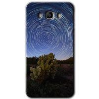 MRCİLETİSİM MRCİLETİSİM Samsung Galaxy J7 2016 Kılıf HD Desen Baskılı Arka Kapak + Temperli Cam - Eclipse Sky