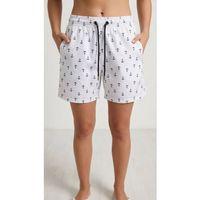 Deniz Şortu Fermuarlı Cepli File Astarlı Hızlı Kuruyan Premium - Beyaz