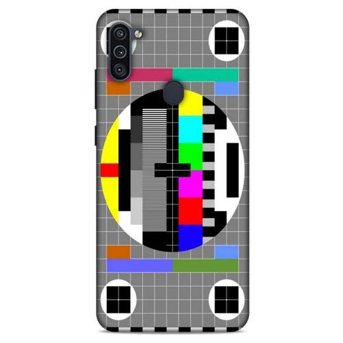 Retro (24) Desen Darbe Emici Kılıf Renkli Samsung Galaxy M11 Kılıf