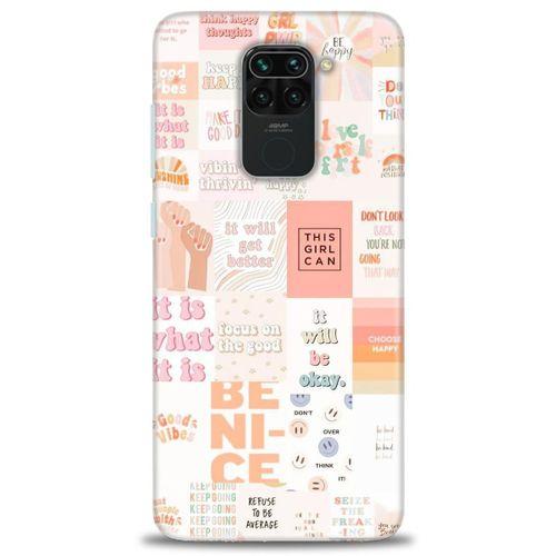 Xiaomi Redmi Note 9 Kılıf HD Baskılı Kılıf - This Girl Can + Tam Ekran Koruyucu
