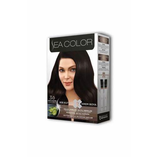 2X2 Tüp Krem Saç Boyası Seti Koyu Kahve No:3.0