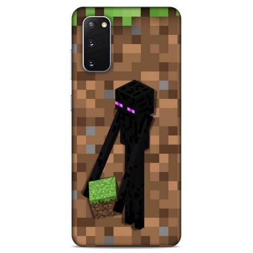 Lopard Samsung Galaxy S20 Uyumlu Kılıf PiXel (26) Tpu Silikon Kılıf Kahverengi MC