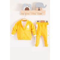 Cute Funny Desenli Kapişonlu Pamuklu 3'lü Kız Bebek Takımı