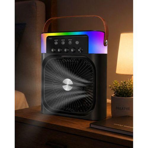 Usb  Masaüstü Sprey Fan Taşınabilir Serinletici Rgb Işıklı Mini Klima