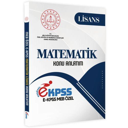2026 EKPSS Lisans MATEMATİK MEB Özel Konu Anlatımı Kitabı (A4 Boyutlu Renkli Baskı)