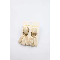 Taşlı Küpe - Krem