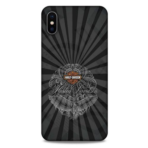 Apple iPhone XS Max Uyumlu Kılıf Motorsiklet (40) Fit Silikon Kılıf Harley