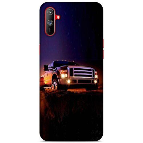 Lopard Oppo Realme C3 Uyumlu Kılıf PickUpX (31) TPU Kılıf Siyah Gün Batımı