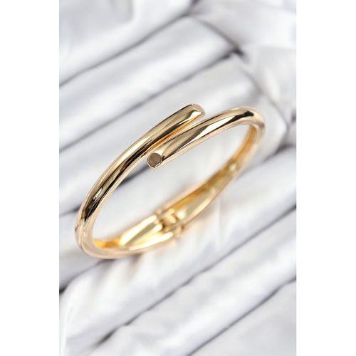 Pirinç Kesik Model Gold Renk Kadın Kelepçe