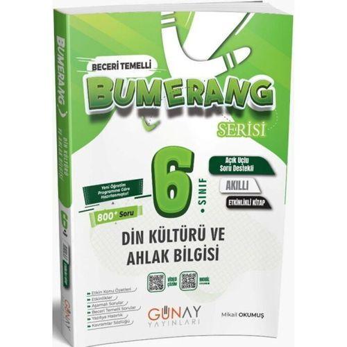 6. Sınıf Din Kültürü ve Ahlak Bilgisi Etkinlikli Bumerang Serisi Günay Yayınları