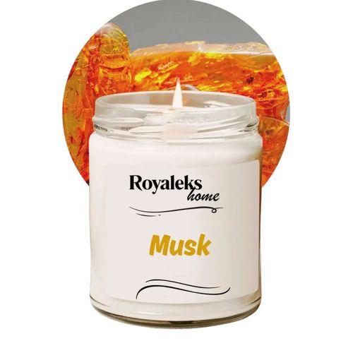 Doğal Özel Seri Kokulu Dekoratif Kavanoz Mum 210 cc - Musk Esansı - RYL