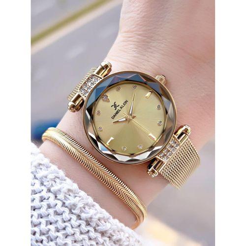 Daniel Klein Çelik Kordonlu 2 Yıl Garantili 3 Atm Suya Dayanıklı Kadın Kol Saati+Bileklik BF.10981.3