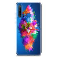 Huawei P20 Lite 2019 Kılıf Toz Bombası Arka Kapak Koruma Desenli Full Koruyucu