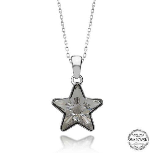 Swarovski Crystal Taşlı Yıldız Lucky Life 925 Ayar Gumuss  Lucky Life Lucky Life Kadın Kolye