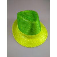 ŞAPKA PAYET NEON SARI YEŞİL
