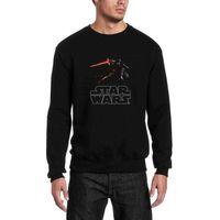 Star Wars Kylo Ren Baskılı Siyah Erkek Sweatshirt