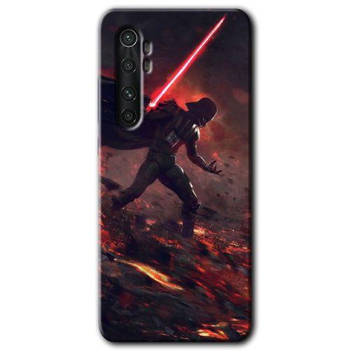 Potkal Hediye Fabrikası Xiaomi Mi Note 10 Lite Kılıf HD Desen Baskılı Arka Kapak - Darh Vader Wars