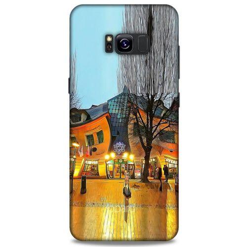 Samsung Galaxy S8 Plus Kılıf Dünya Mimarisi (33) Hybrid Kılıf Krzywy Domek Polonya