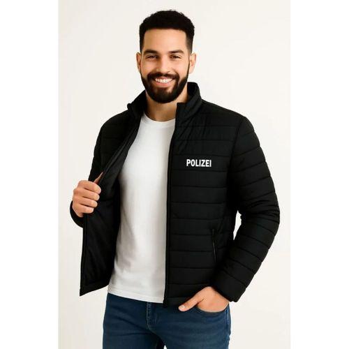 Erkek Mikro Su İtici Kapitone Baskılı Astarlı Fermuarlı Bomber Mont - Siyah