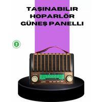 Güneş Enerjili Taşınabilir Radyo Ve Bluetooth Hoparlör Çok Fonksiyonlu