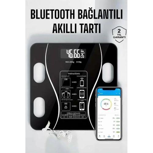 Akıllı Tartı Bluetooth Bağlantılı Yağ Ölçebilen Tartı Yeni Nesil