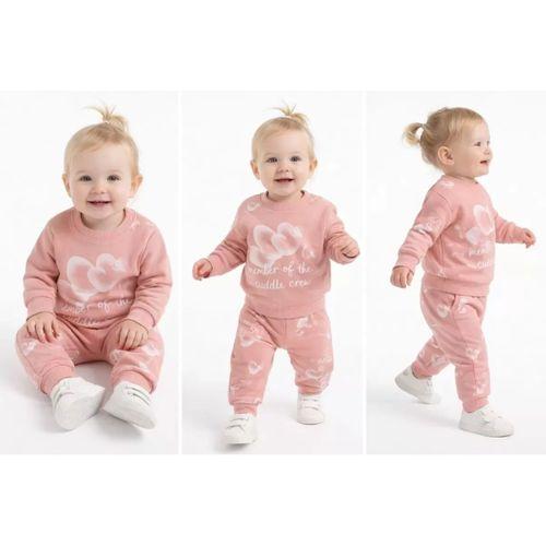 6/24 Ay Baskılı Penye Bebek Takımı