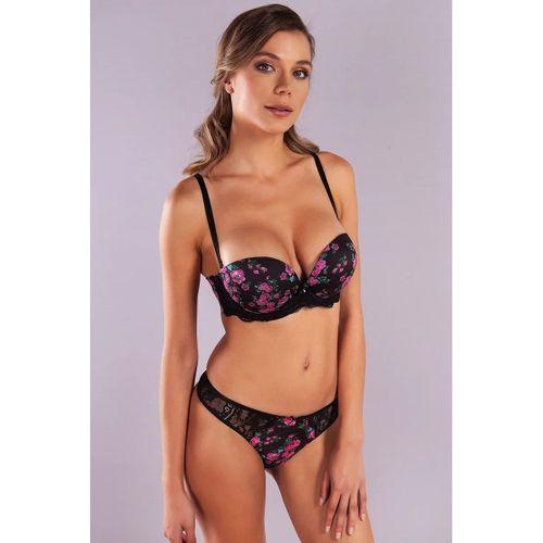 Gardenia Balconette Heavy Push Up Bra, Siyah Konforlu Ve Şık Sütyen