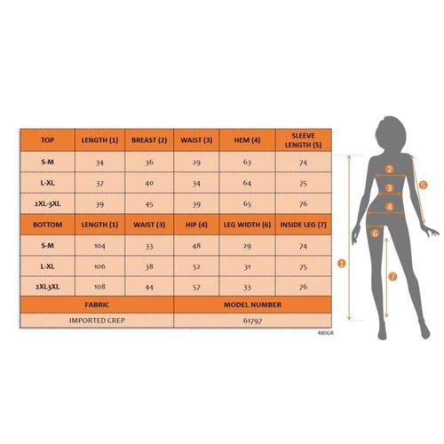 Kadın Uzun Kollu Göğüs Dekolteli Ithal Krep Bluz Ve Pantolon Ikili Takım