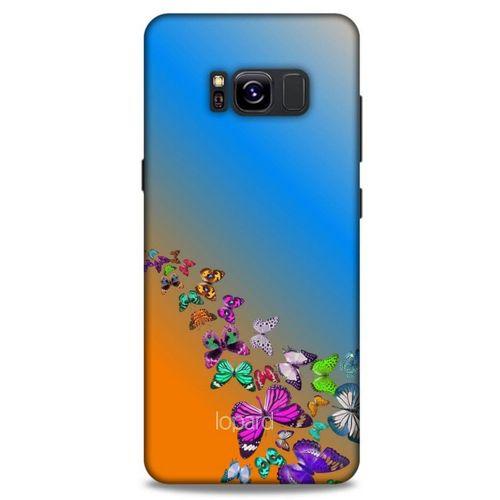 Samsung Galaxy S8 Kılıf Kelebek Etkisi (50) Shockproof Kılıf Bordo Pembe