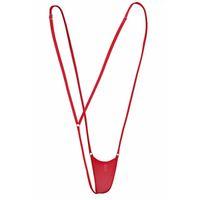 Kadın Kırmızı Askılı Fantezi G String İç Çamaşırı