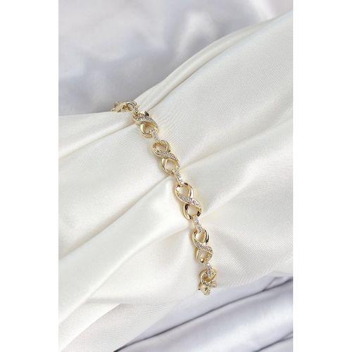 Xuping Pirinç Sonsuzluk Model Gold Renk Kadın Bileklik