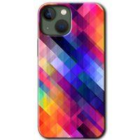 MRCİLETİSİM iPhone 13 Mini Kılıf HD Desen Baskılı Arka Kapak + Mat Kobra Cam - Multi Oblique