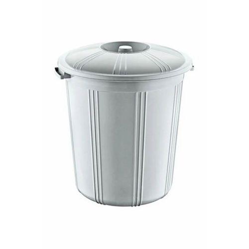 35 Lt Kapaklı Yuvarlak Plastik Büyük Boy Çöp Kovası Su Et Kovası Balkon Kovası Bahçe Kovası Royaleks-55642