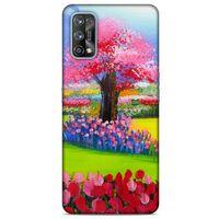 Oppo Realme 7 Pro Kılıf Japonya (40) Fit Silikon Kılıf Japonya Ağaçları