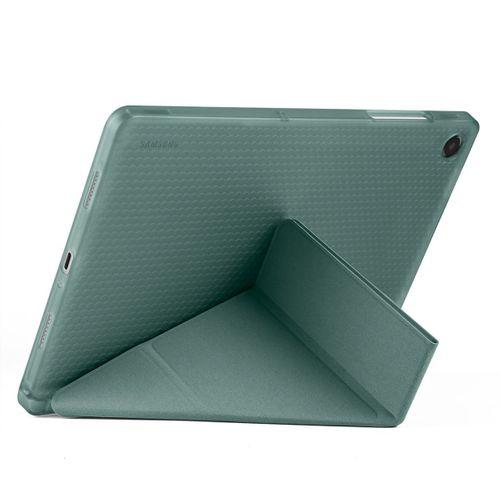 Galaxy Tab A11 Plus Kılıf Zore Tri Folding Kalem Bölmeli Standlı Kılıf