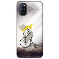 Oppo A92 Kılıf FunnyMaX (11) Tam Koruma Kahve Ayı