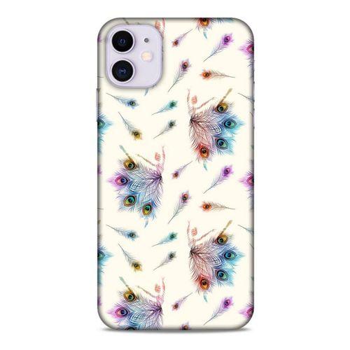 Apple Iphone 11 Kılıf Desenli Özel Seri Tüyler (35) Fit Design Kılıf