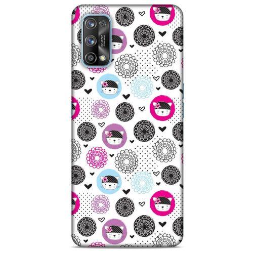 Lopard Oppo Realme 7 Pro Uyumlu Kılıf Kediler (1) Kılıfı Mavi Pembe