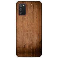 Lopard Samsung Galaxy A02S Uyumlu Kılıf Wood'X (7) Telefon Kılıfı Baskılı