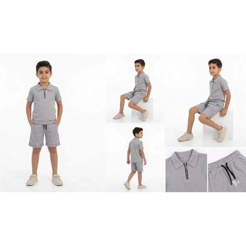 6/11 Yaş Yakalı Fermuarlı Likralı Çocuk Takımı