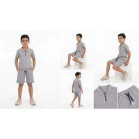 6/11 Yaş Yakalı Fermuarlı Likralı Çocuk Takımı