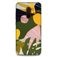 Lopard Xiaomi Pocophone F1 Uyumlu Kılıf Soyut Sanat (33) Baskılı Hybrid Kılıf