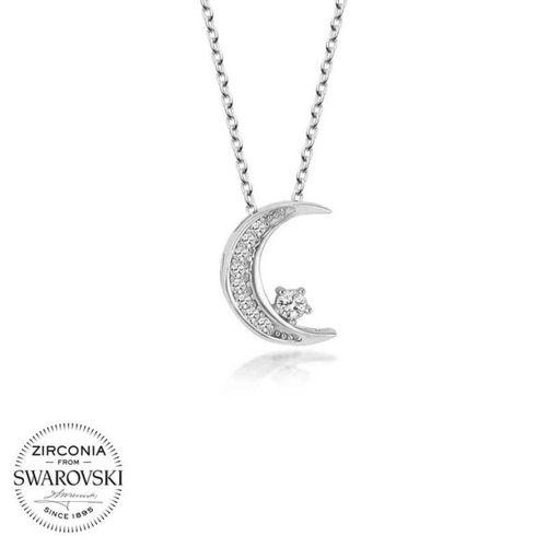 Swarovski Taşlı Lucky Life 925 Ayar Gumuss Ayyıldız Bayan Kolye